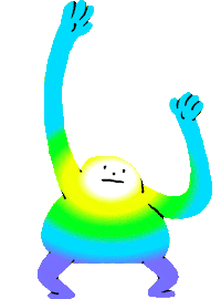 Happy Dance Sticker by Neil Sanders