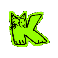 Cat Kat Sticker by Kaaitheater