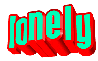lonely text Sticker
