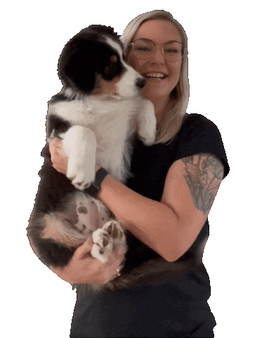Australian Shepherd Puppy Sticker by Iris Borduurt