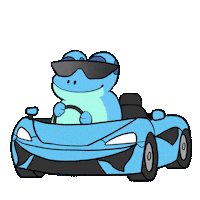 Fast Car Sticker by Croakey