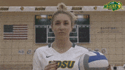 Bison Straightface GIF by NDSU Athletics