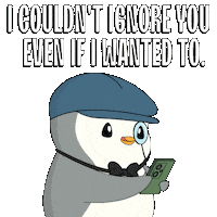 Ignoring Social Interaction Sticker by Pudgy Penguins