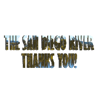 San Diego Thank You Sticker by San Diego River Park Foundation