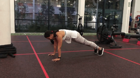 beginner burpee GIF