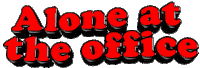 alone at the office Sticker