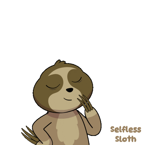 Kisses Sloth Sticker by VeeFriends