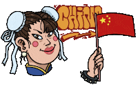 china streetfighter Sticker