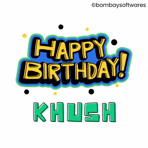 Excited Happy Birthday GIF by Bombay Softwares