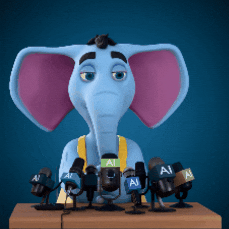 Interview Elephant GIF by Saynine.ai
