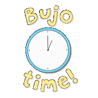 Snail_Scribbles time clock journal bujo Sticker