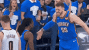 High Five Lets Go GIF by NBA
