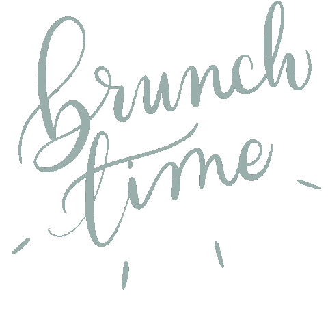 Lettering Brunch Sticker