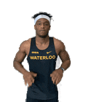 Settle Down Track And Field Sticker by Waterloo Warriors