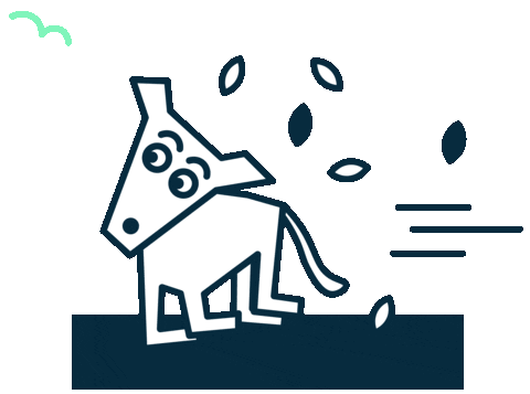Dog Running Sticker by Persuaid