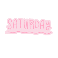 Days Of The Week Pink Sticker