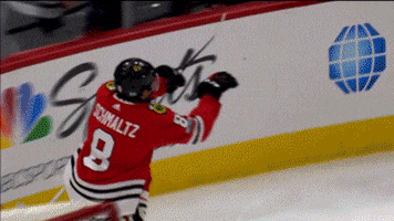 happy chicago blackhawks GIF by NBC Sports Chicago