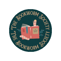 Book Club Bookworm Sticker by The Mysterious Bookcase