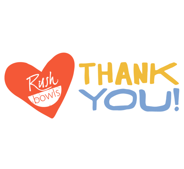 Thanks Bowl Sticker by RushBowls