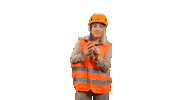 Worker Measuring Sticker by GoRocket