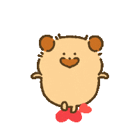 hwangsoonsee_official heart dog like good Sticker