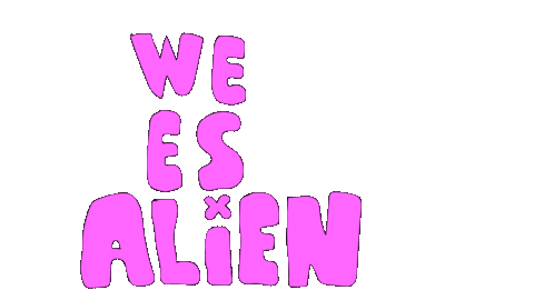 We Es Alien Sticker by deladeso