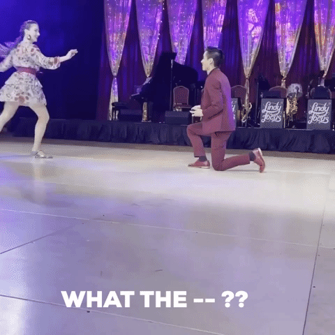 Man Stops Dance Partner in Her Tracks