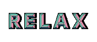 Relaxing Feel Good Sticker by Paula Baines