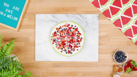 evite giphygifmaker pizza stop motion watermelon GIF