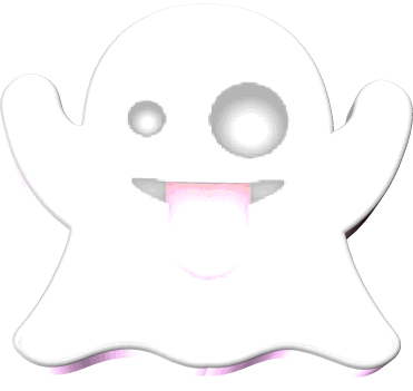 Emoji Ghost Sticker by AnimatedText