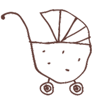Baby Pram Sticker by MAMAKO