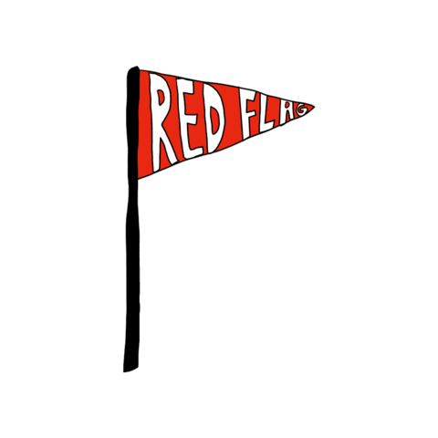 Red Flag Sticker
