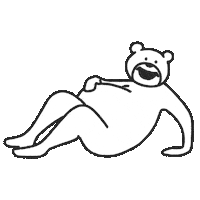 Happy Bear Sticker by takadabear