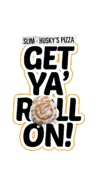 Cinnamon Rolls Pream Sticker by SLIM AND HUSKYS