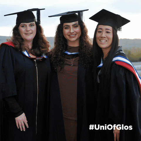 uniofglos giphyupload education university graduation GIF