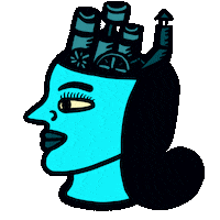 Woman Robot Sticker by Darién Sánchez