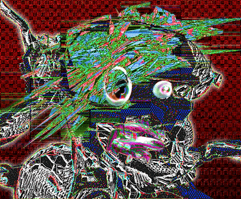 Brain Damage Glitch GIF by davidvnun