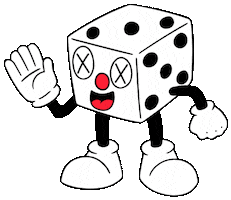Dice Sticker by Emo Nite