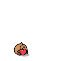 Heart Love Sticker by LINE FRIENDS