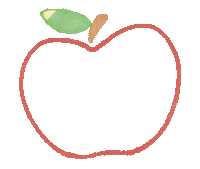 Heart Apple Sticker