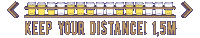 Corona Distance Sticker by yondr