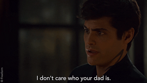 alec lightwood i don't care who your dad is GIF by Shadowhunters