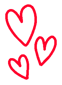 claucuc hearts red hearts claucuc Sticker