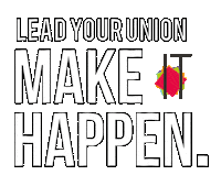 Make It Happen Vote Sticker by Northumbria Students' Union