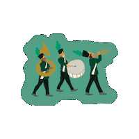 Marching Band Parade Sticker by Wagner College