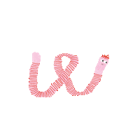 State Of Mind Worms Sticker by Corraini