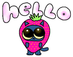 Cat Hello Sticker by Originals