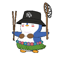 Hula Hula Dancing Sticker by Pudgy Penguins