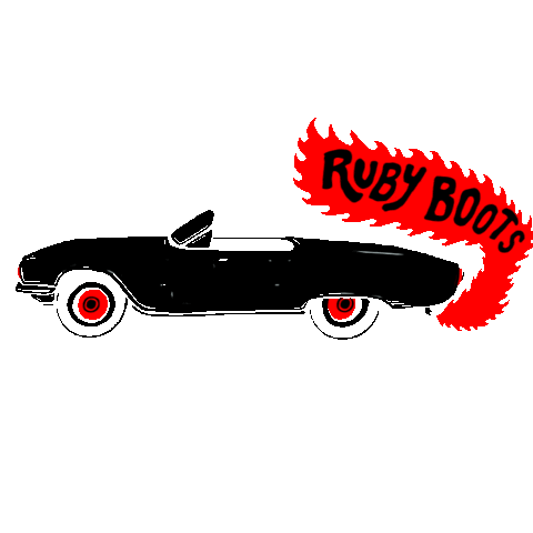 ruby boots country Sticker by Bloodshot Records