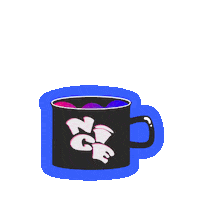 gpd_filmstudio coffee morning cafe mug Sticker